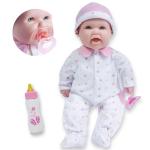 JC Toys/Berenguer - JC Toys, La Baby 16 inches Soft Body Baby Doll in Pink - Realistic Features